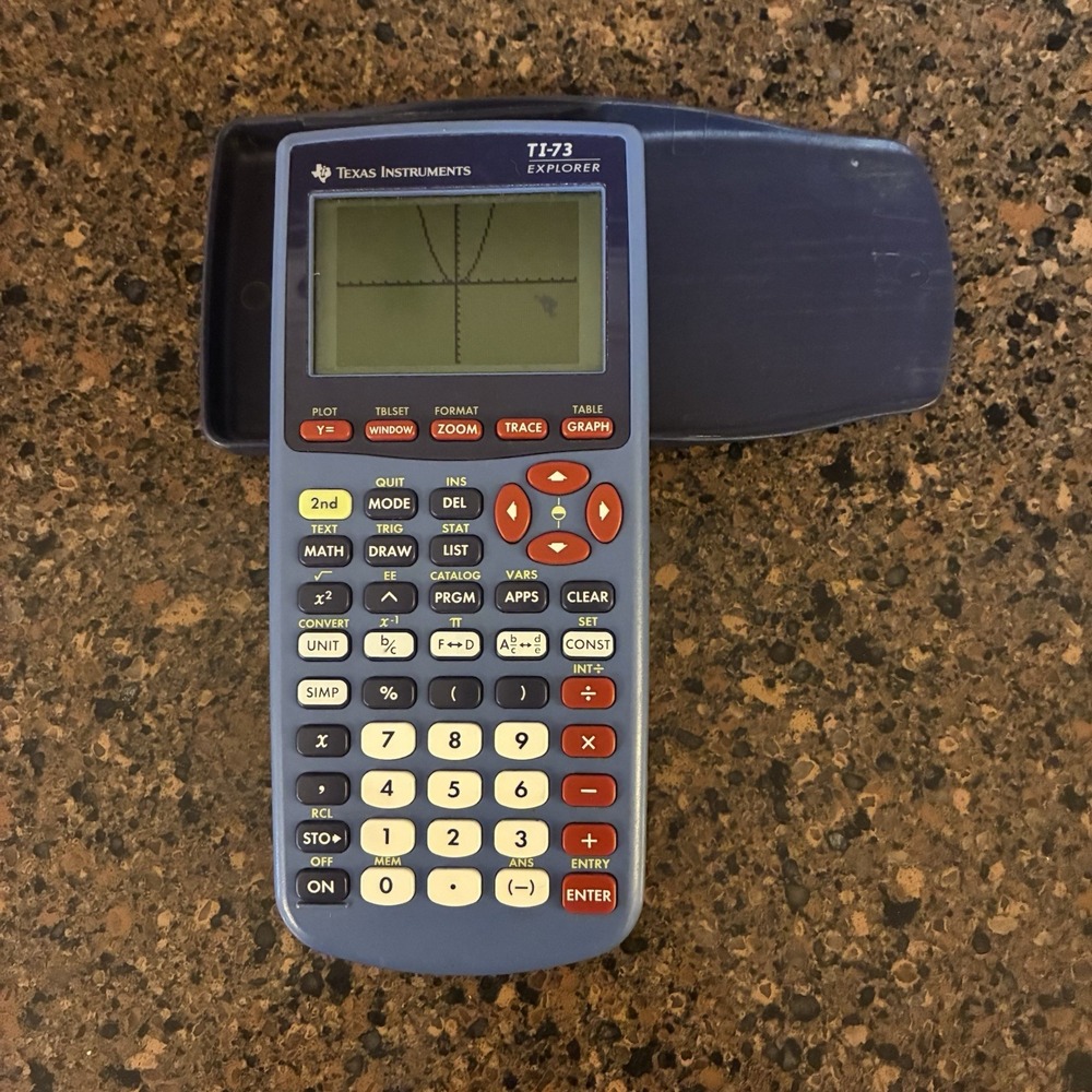 Texas Instruments TI-73 Explorer Graphing Calculator Tested w/ Cover - Picture 9 of 10